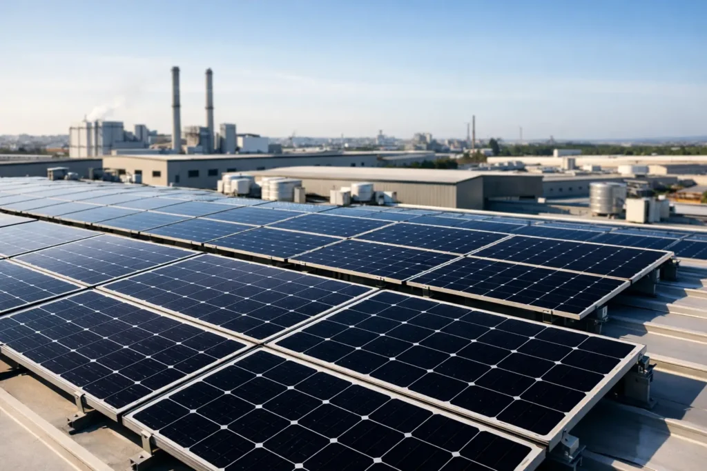 Solarni paneli za industrijske objekte